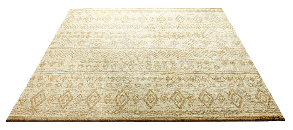 Contemporary Kelim Teppich beige Kurzflor rechteckig