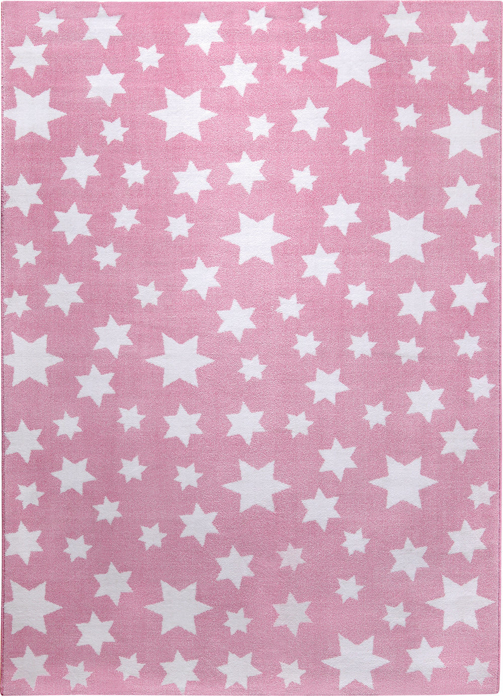 Jeans Star Teppich rosa Kurzflor rechteckig