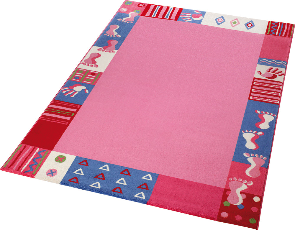 Roundly hands & Feet Teppich pink Kurzflor rechteckig