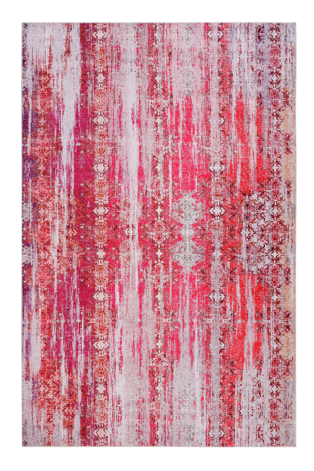 Sunset in Faro Teppich pink Kurzflor rechteckig