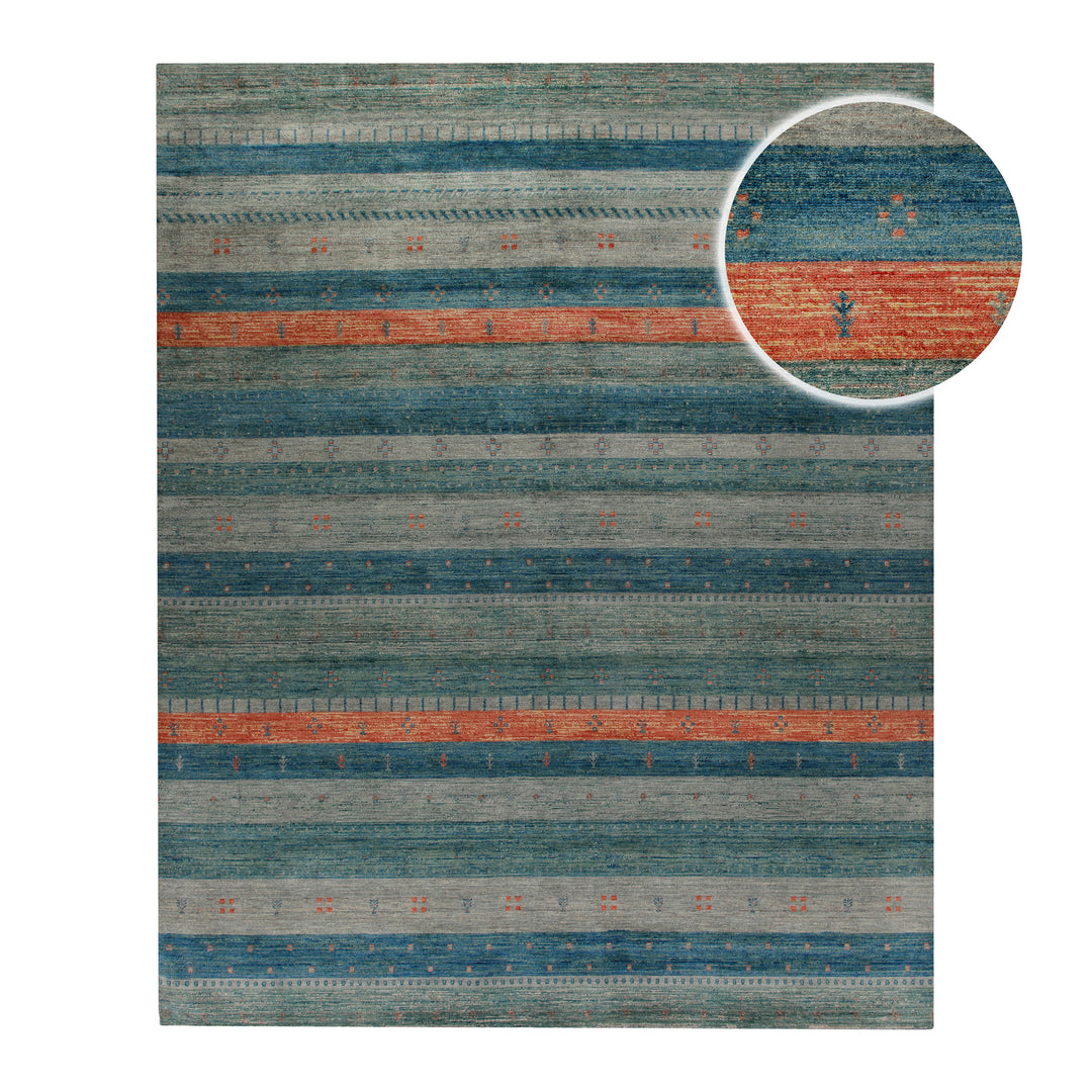 Loribaft Teppich 100 % Schurwolle 245x305 cm