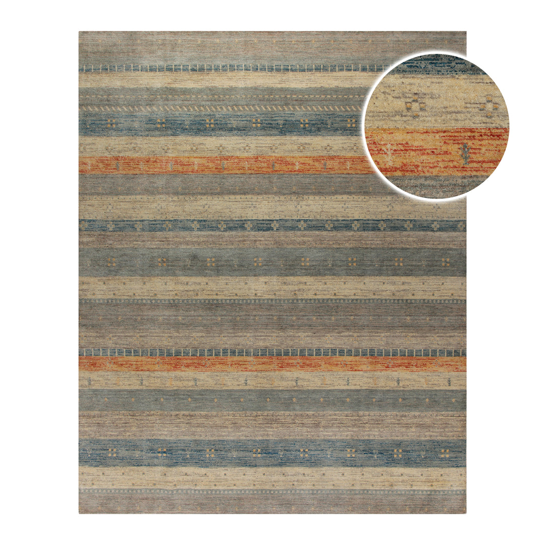 Loribaft Teppich 100 % Schurwolle 245x305 cm