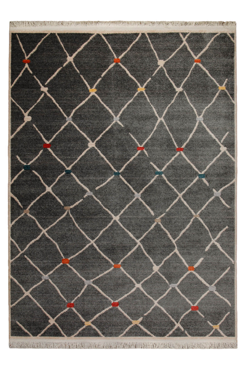 160x230 cm Teppich Wohnzimmer Anthrazit