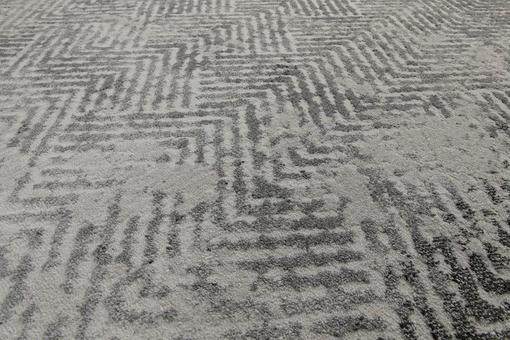 Teppich 160x230 Wohnzimmer Grau Fischgräte