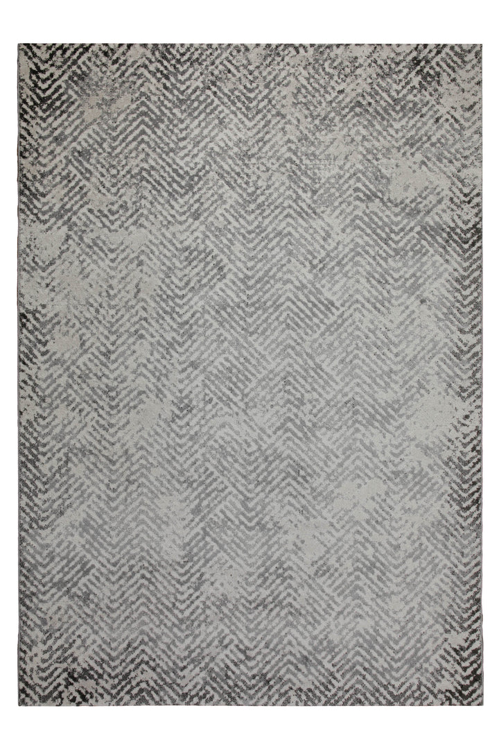 Teppich 160x230 Wohnzimmer Grau Fischgräte