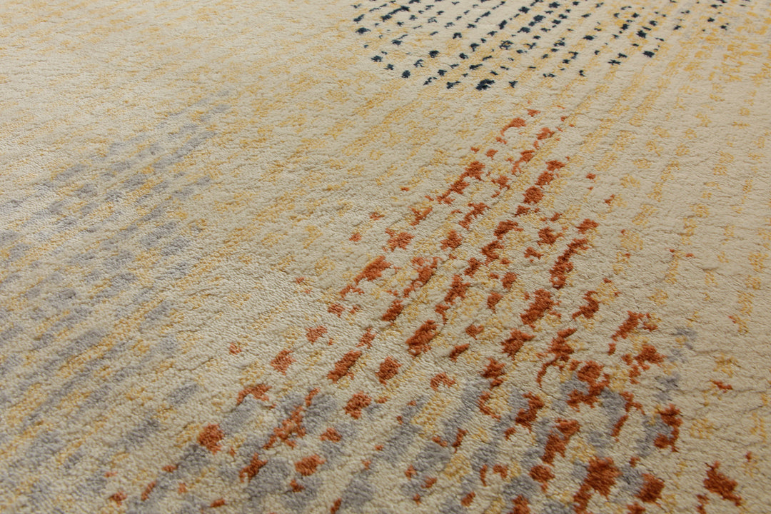 160x230 Teppich Wohnzimmer Gelb Muster