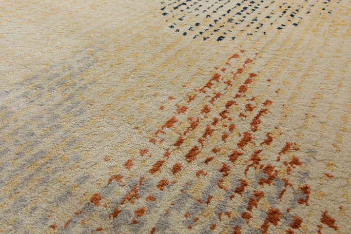 160x230 Teppich Wohnzimmer Gelb Muster