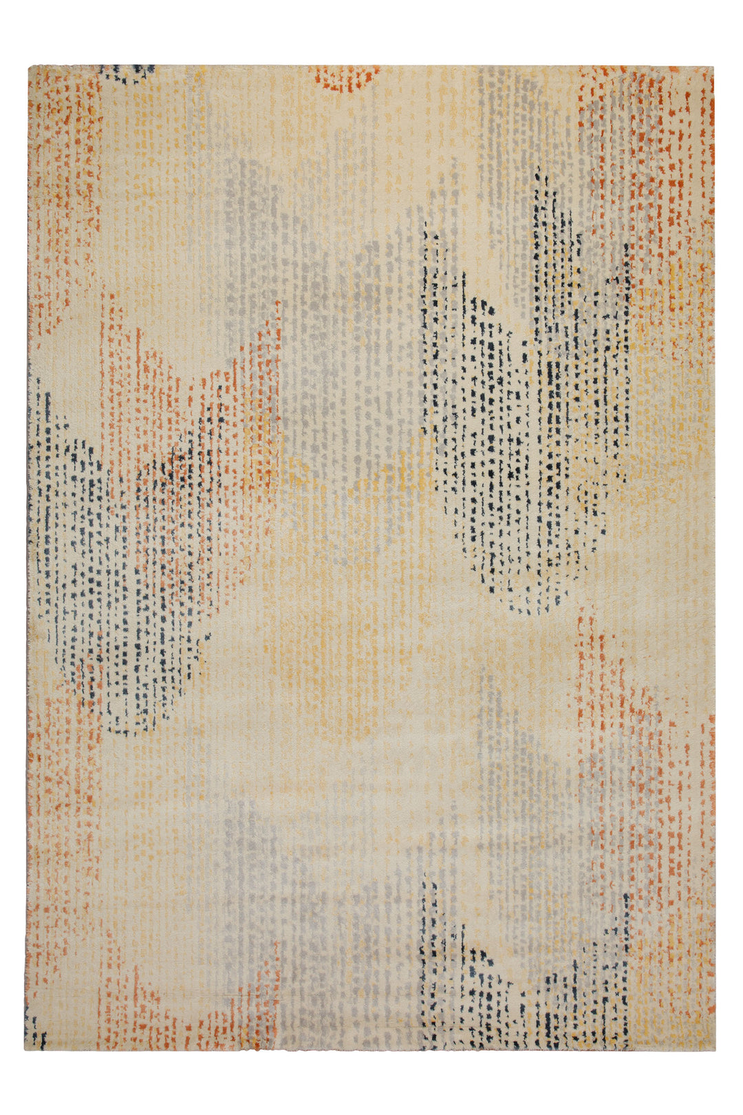 160x230 Teppich Wohnzimmer Gelb Muster