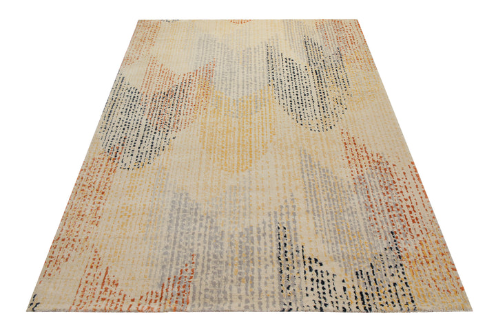 160x230 Teppich Wohnzimmer Gelb Muster