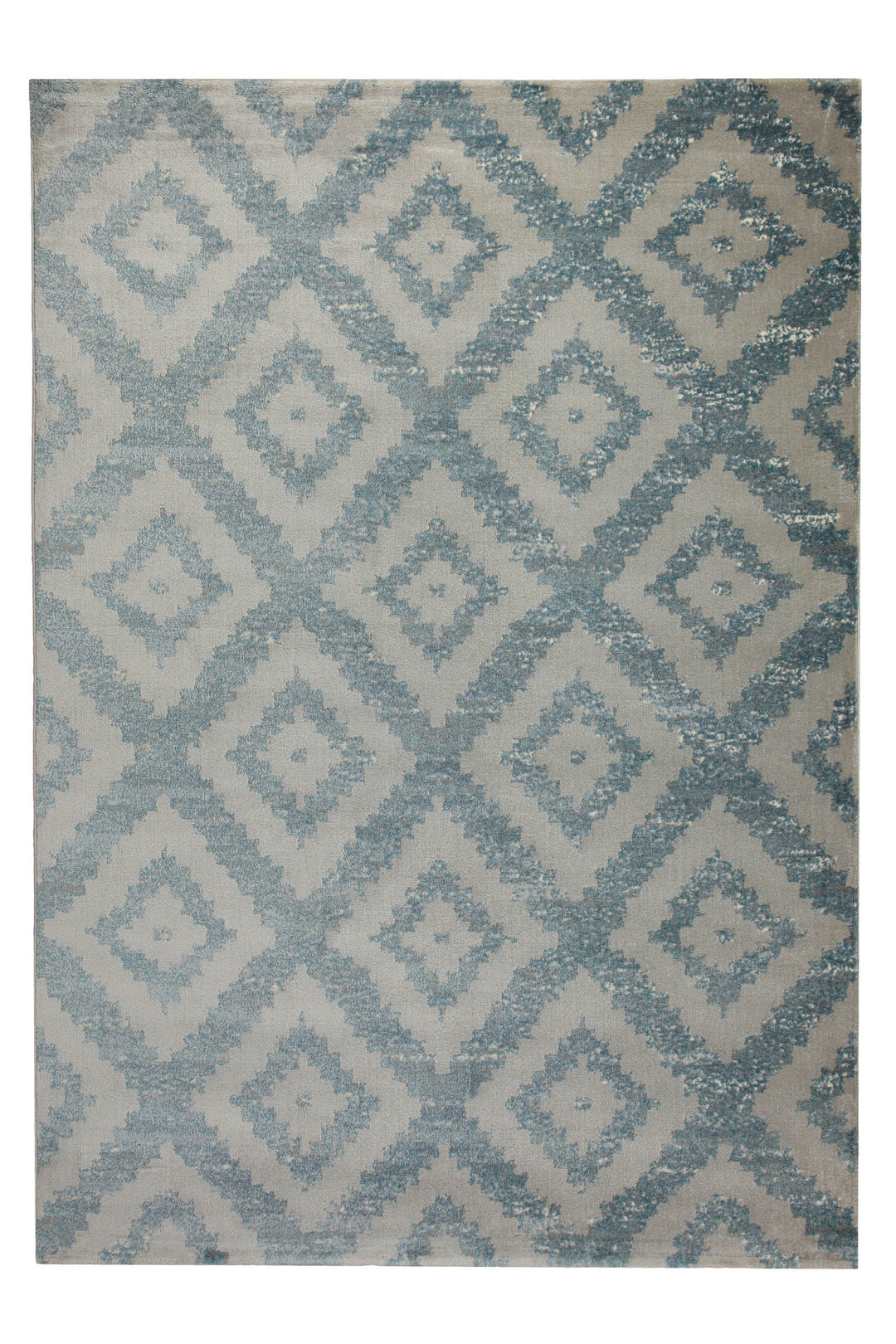 Teppich 160x230 Wohnzimmer Grau Blau