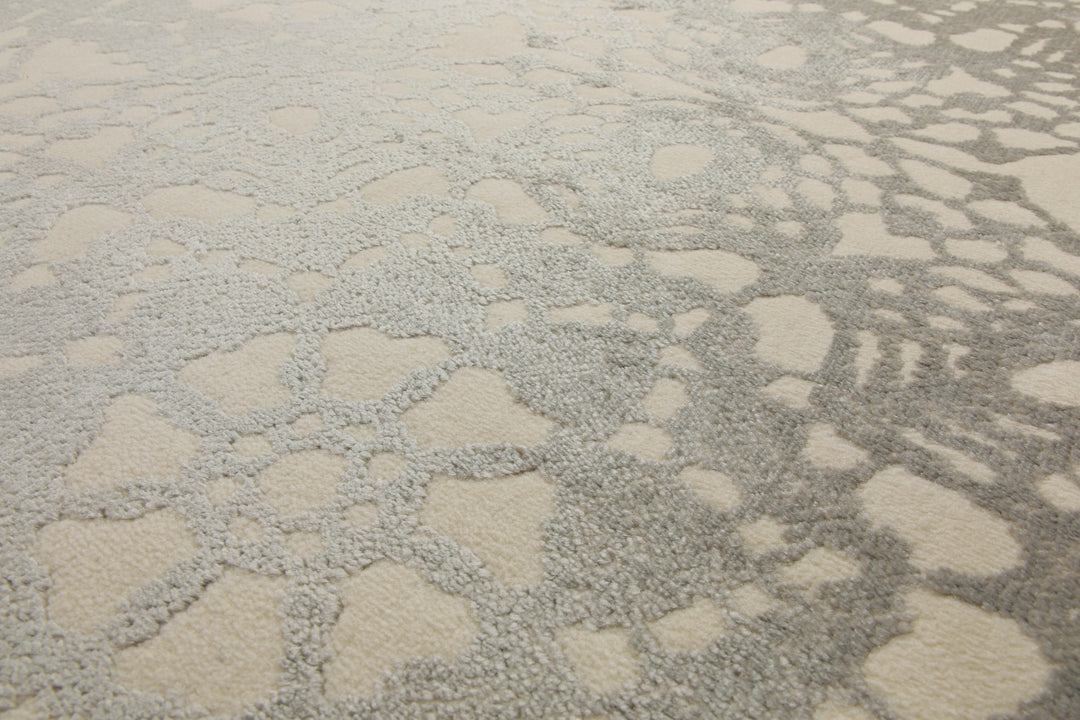 Teppich 160x230 Wohnzimmer Beige Blumenmuster