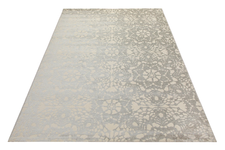 Teppich 160x230 Wohnzimmer Beige Blumenmuster