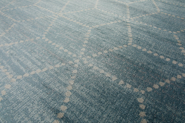 Teppich 160x230 Wohnzimmer Blau Muster