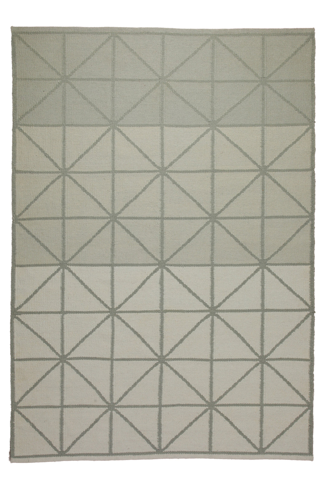 160x230 Teppich Wohnzimmer Grafische Ruhe – Skandi-Flachgewebe mit Diamantraster