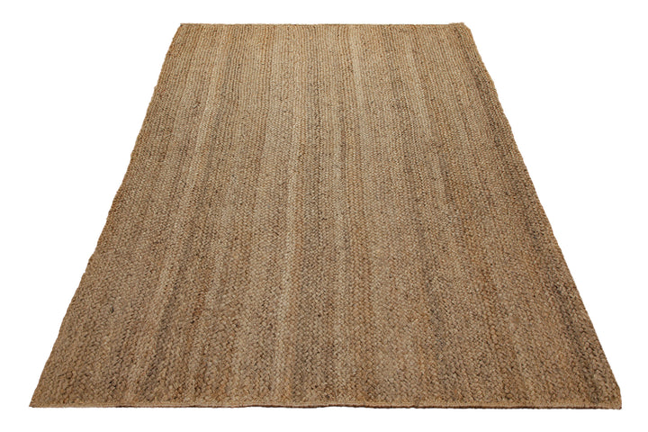 160x230 Teppich Wohnzimmer Pure Natur – Handgewebter Juteteppich in geflochtener Optik