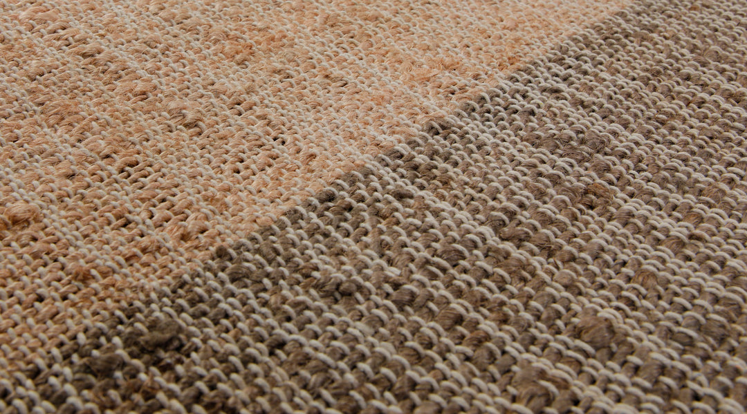 160x230 Teppich Wohnzimmer Sandfeld mit Akzentkanten – Ruhiger Naturteppich mit Charakter