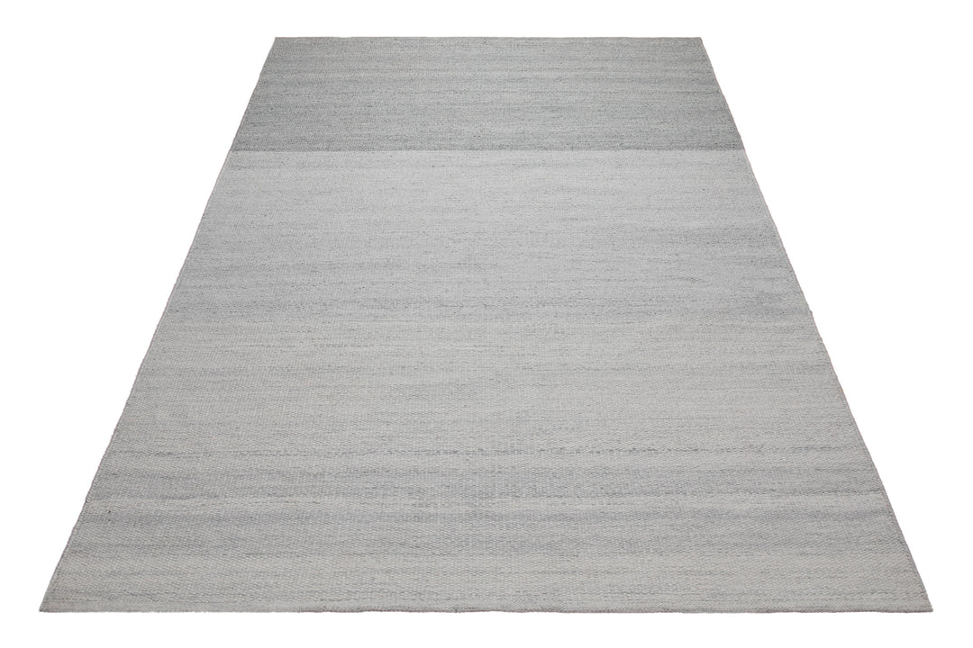 160x230 Teppich Wohnzimmer Stilles Steingrau – Skandi-Wollteppich in Uni-Optik