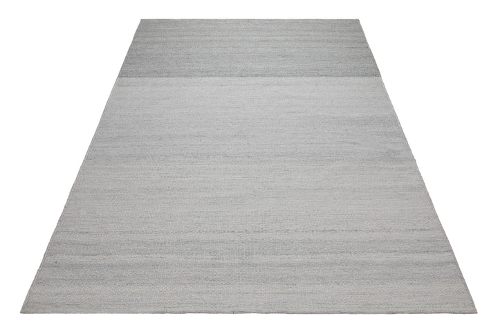 160x230 Teppich Wohnzimmer Stilles Steingrau – Skandi-Wollteppich in Uni-Optik