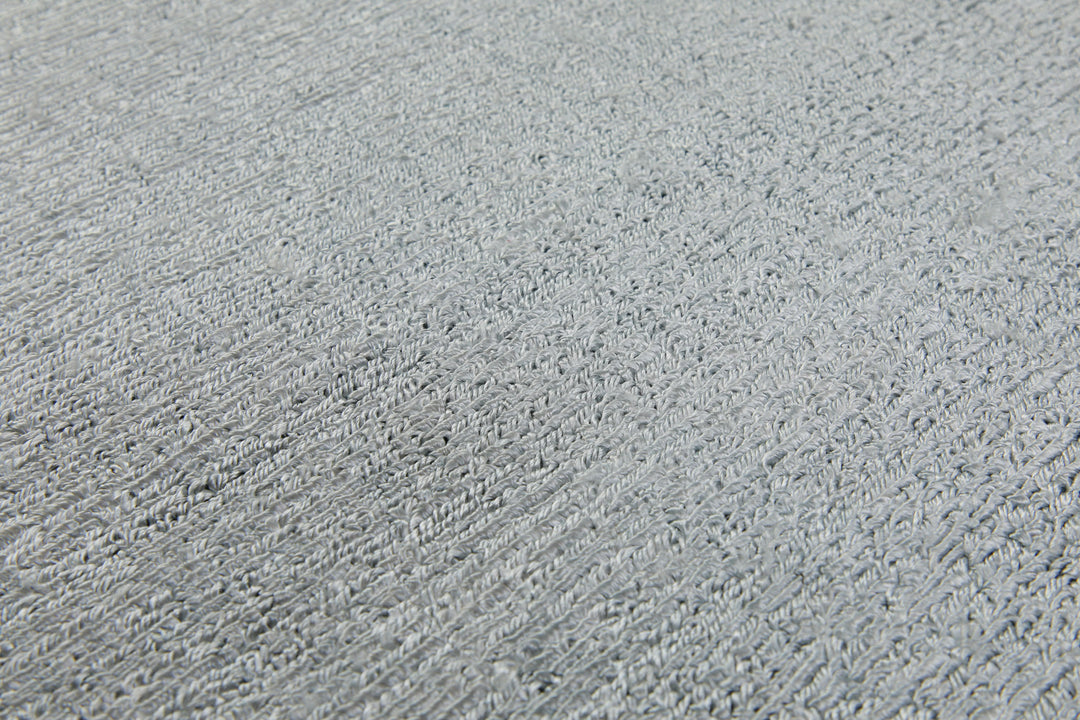 160x230 Teppich Wohnzimmer Sanftes Lichtgrau – Handloom-Wollteppich mit feinem Schimmer