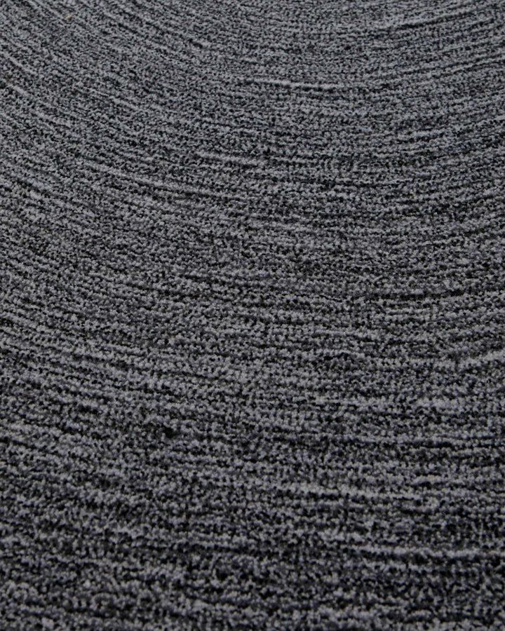 Kreiswirbel in Anthrazit - Handtuft Wolle 160 x 230 cm – Produktfoto freigestellt