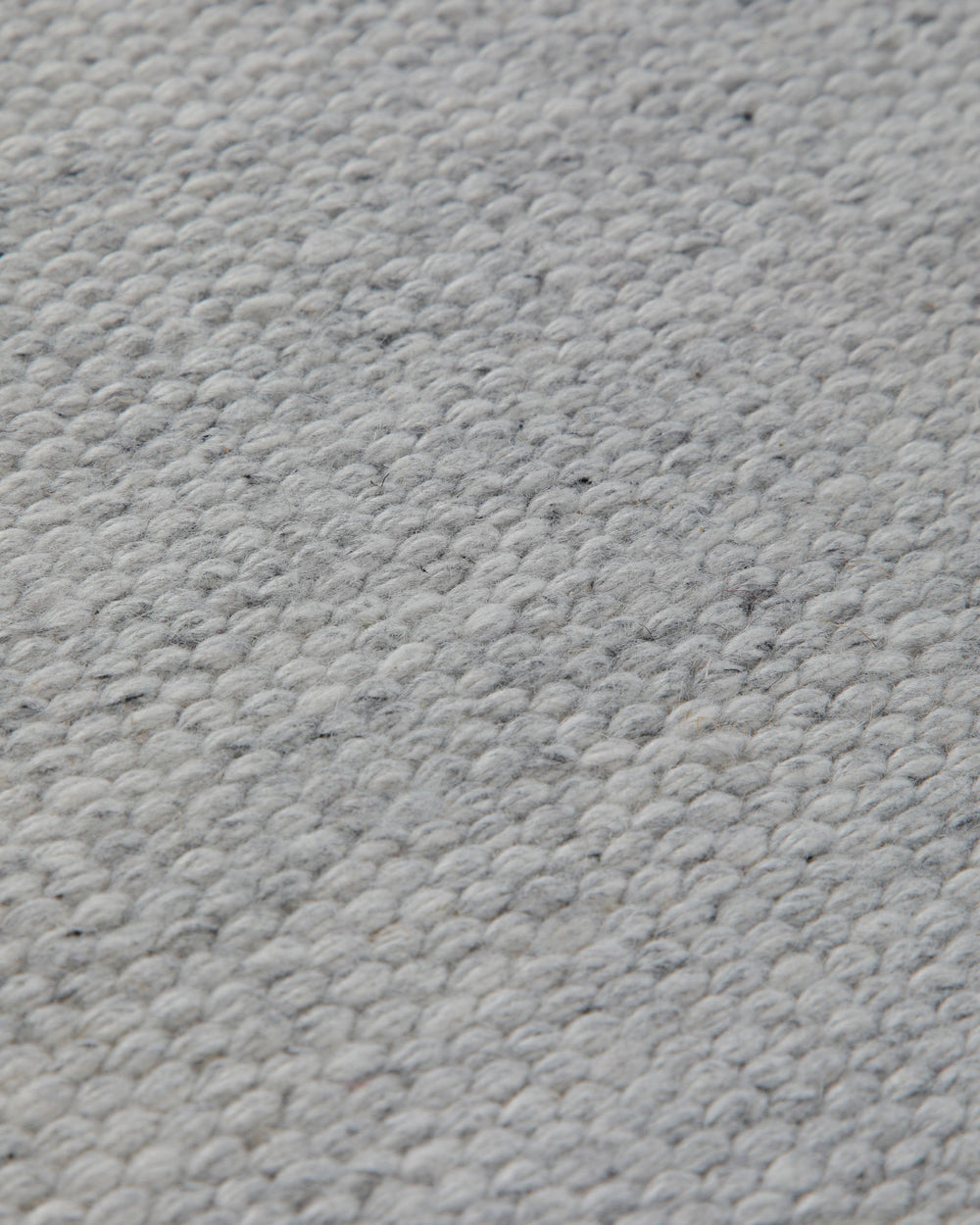Handwebteppich Wolle Struktur hellgrau 160x230 cm – Detailansicht des Flors
