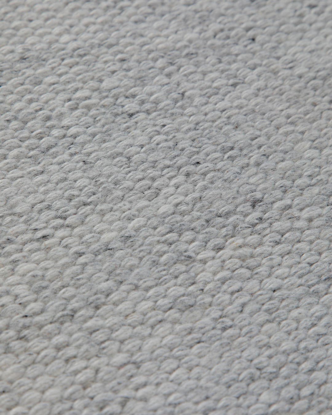 Handwebteppich Wolle Struktur hellgrau 160x230 cm – Detailansicht des Flors