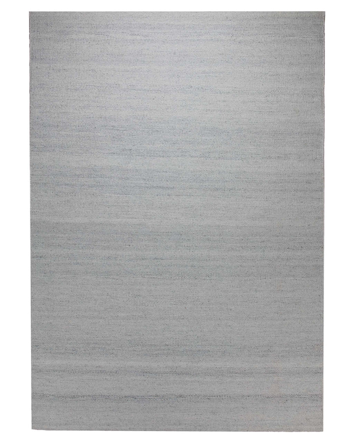Handwebteppich Wolle Struktur hellgrau 160x230 cm – Freigestellte Ansicht von oben