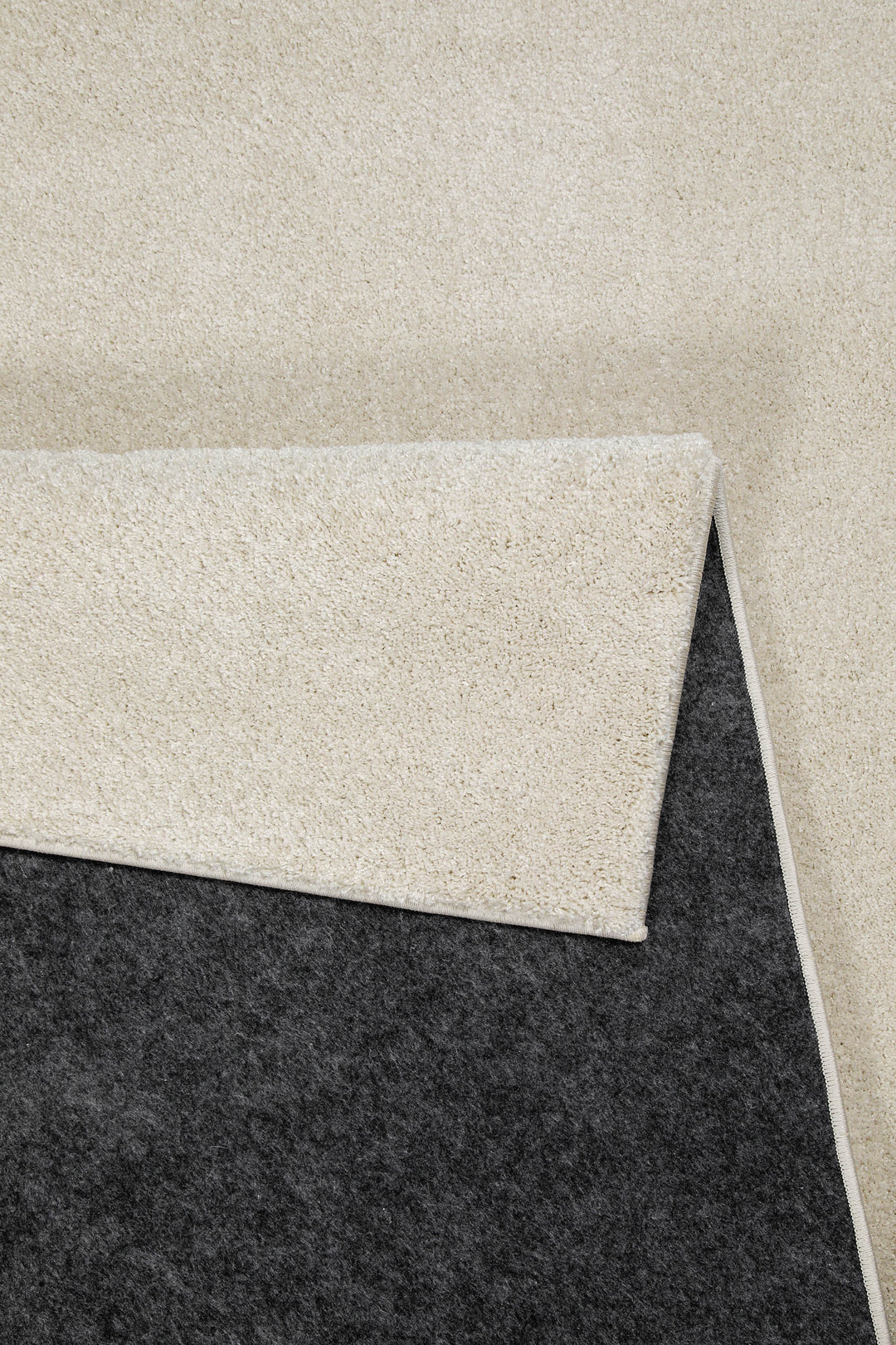 Wogh Teppich creme beige Hochflor rechteckig