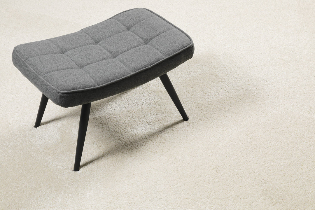 Wogh Teppich creme beige Hochflor rechteckig