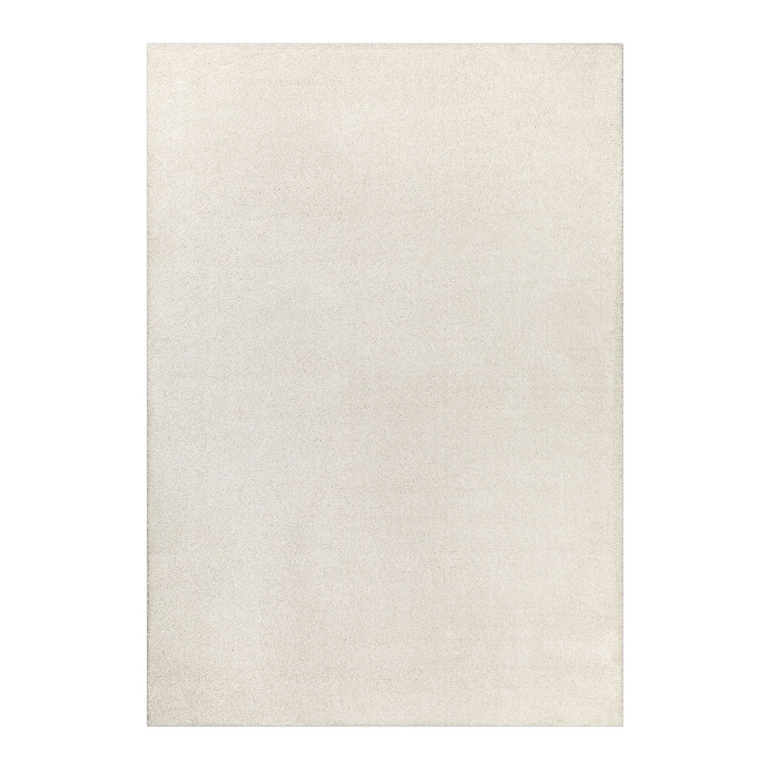 Wogh Teppich creme beige Hochflor rechteckig