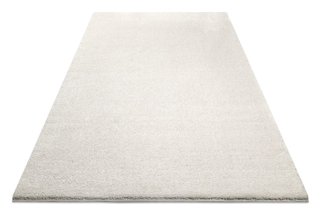 Wogh Teppich creme beige Hochflor rechteckig