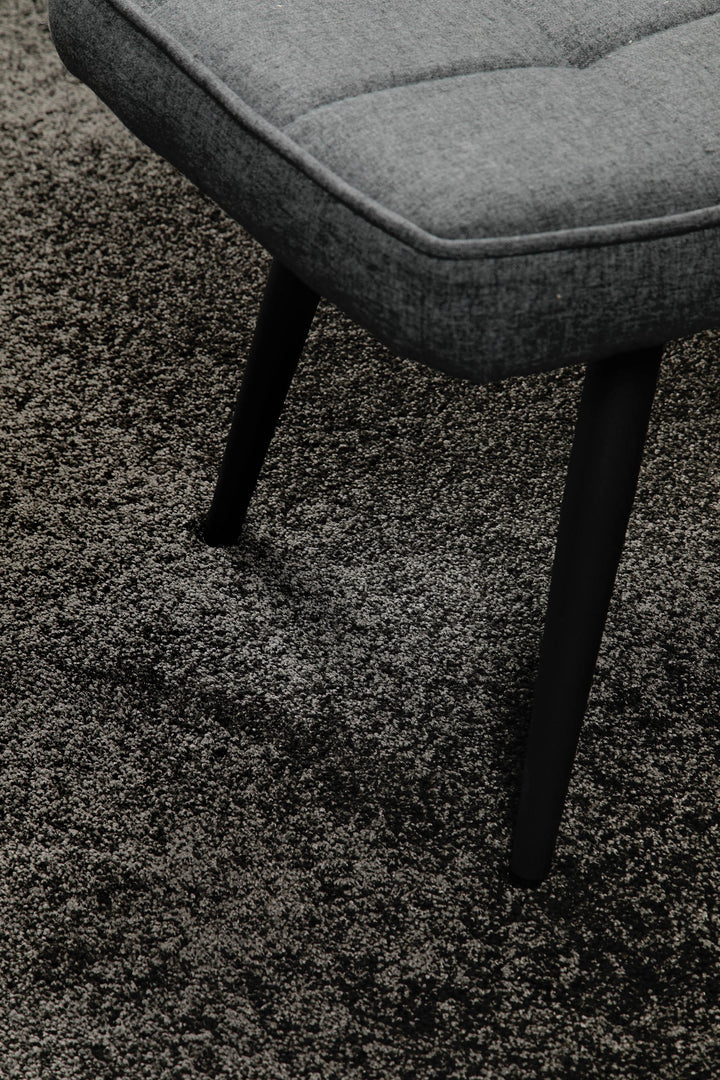 Wogh Teppich anthrazit Hochflor rechteckig