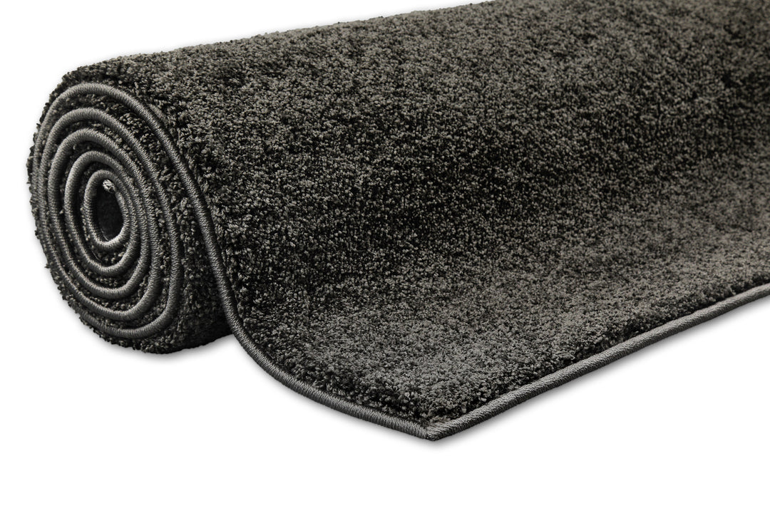 Wogh Teppich anthrazit Hochflor rechteckig