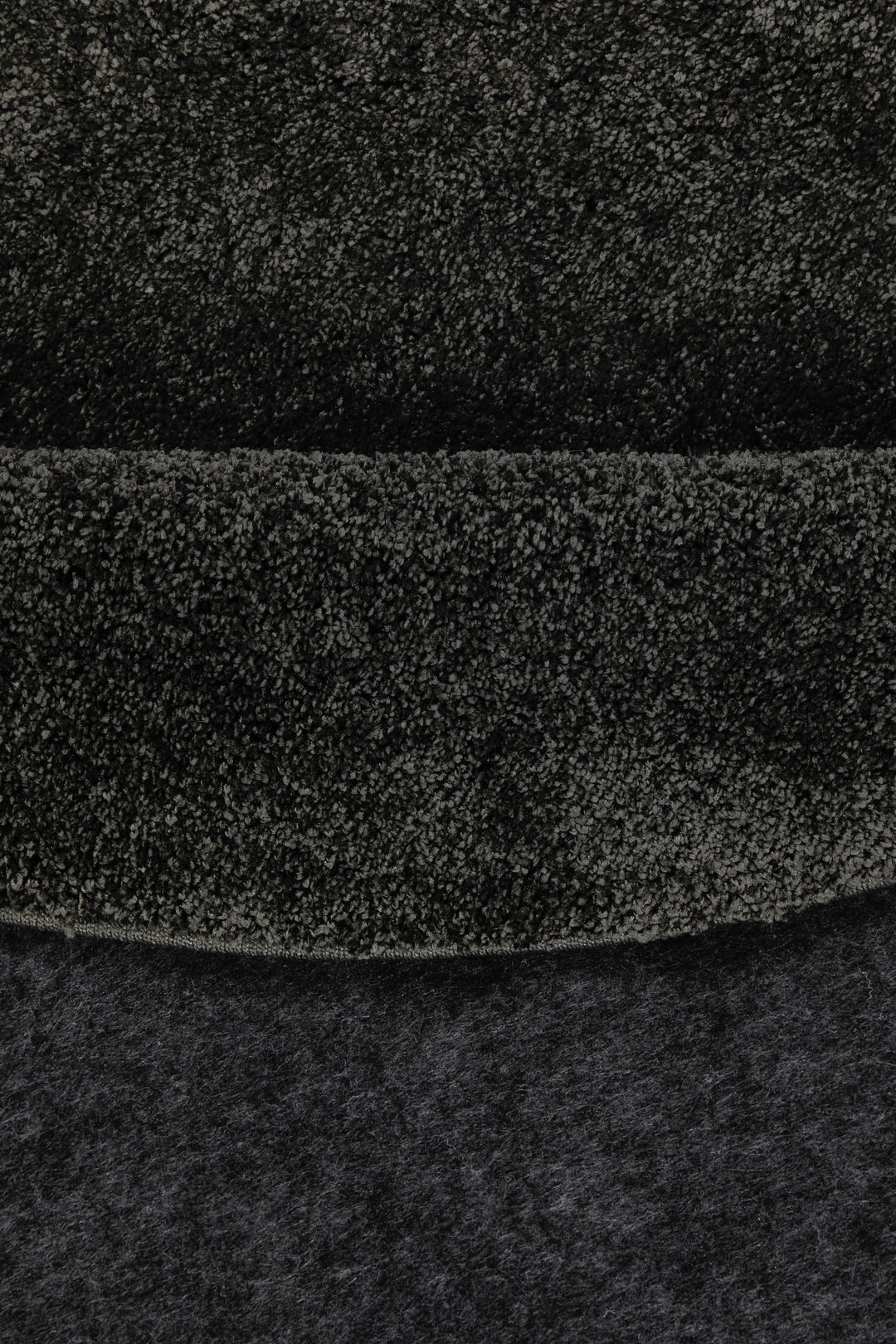 Wogh Teppich anthrazit Hochflor rund