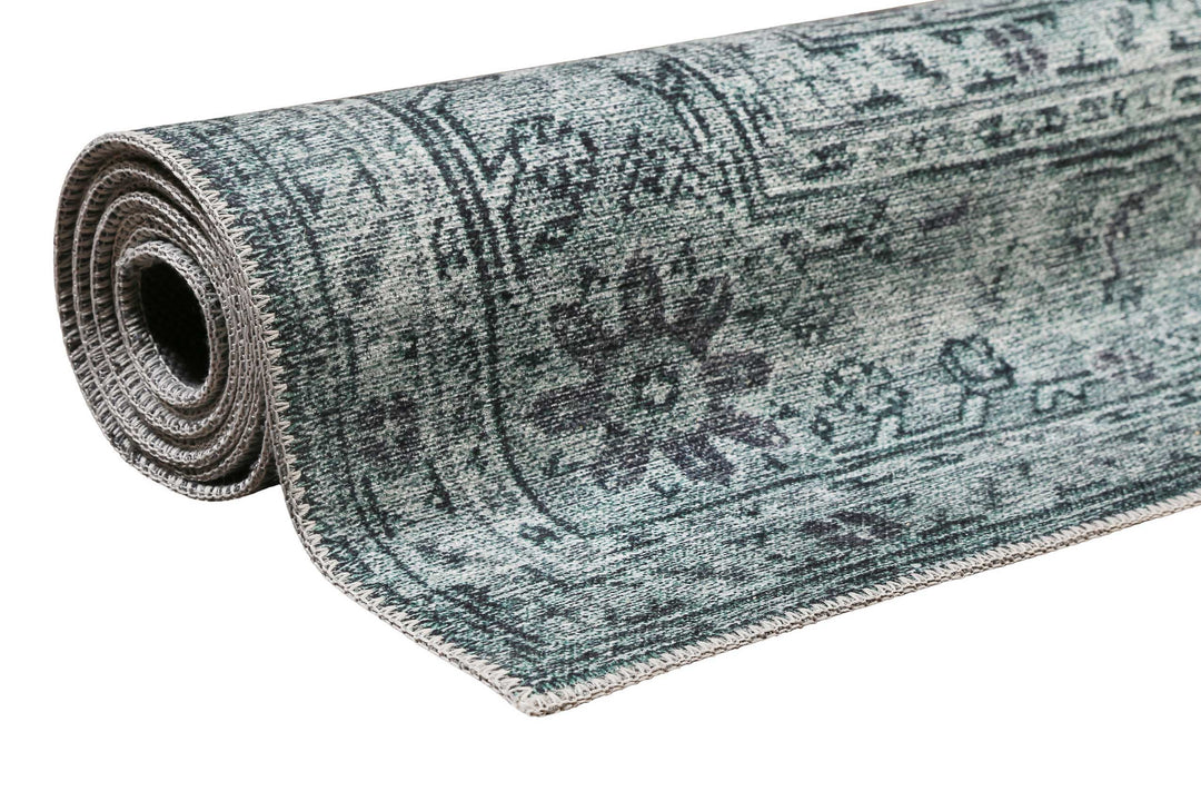 2nd Avenue Teppich dunkelgrau Kurzflor rechteckig