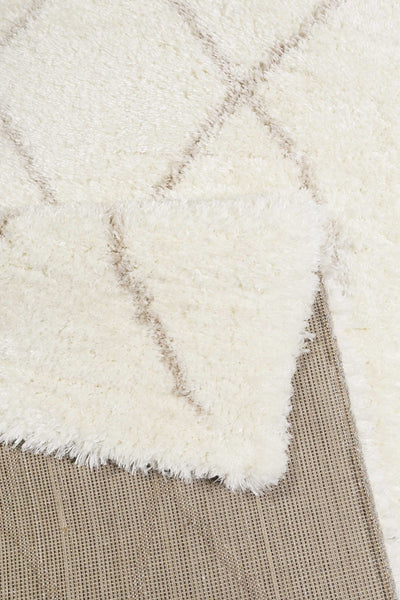 Teppich Creme Weiß Beige sehr flauschig & kuschelig » Afella « WECONhome