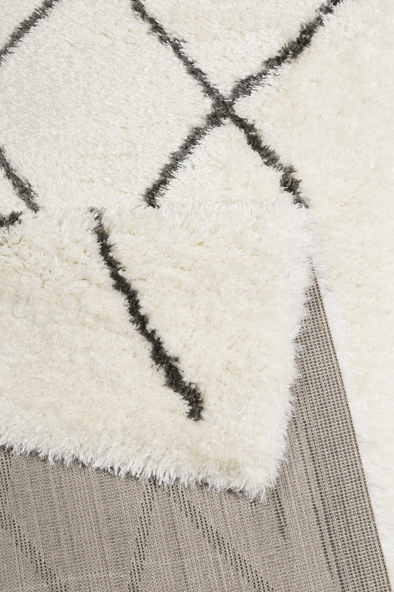 Teppich Creme Weiß Grau sehr flauschig & kuschelig » Afella « WECONhome