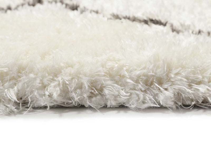Teppich Creme Weiß Grau sehr flauschig & kuschelig » Afella « WECONhome