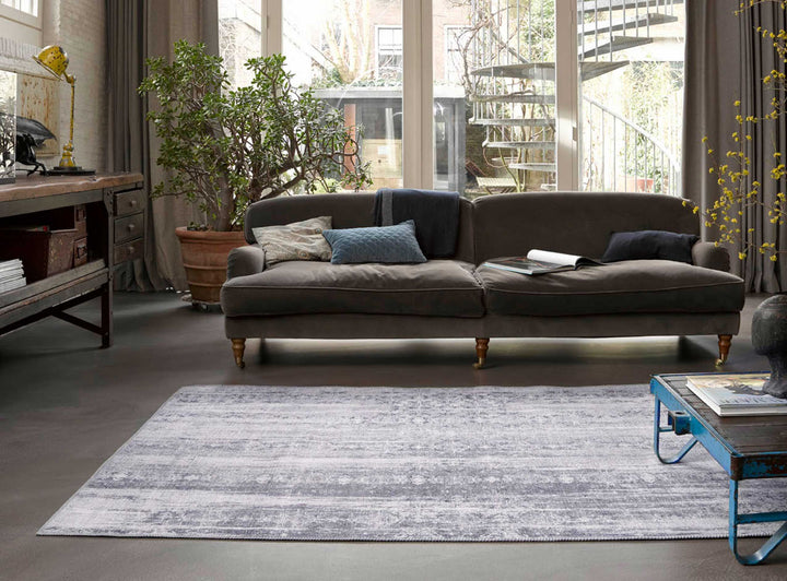 Alaska Teppich grau Kurzflor rechteckig