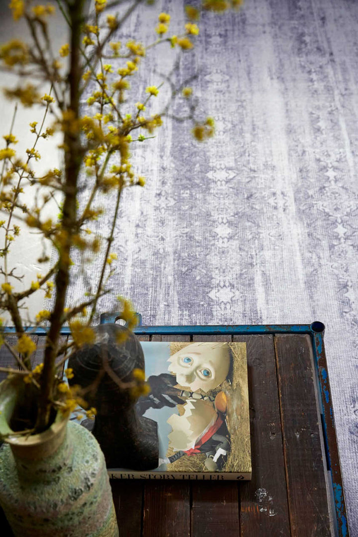 Alaska Teppich grau Kurzflor rechteckig