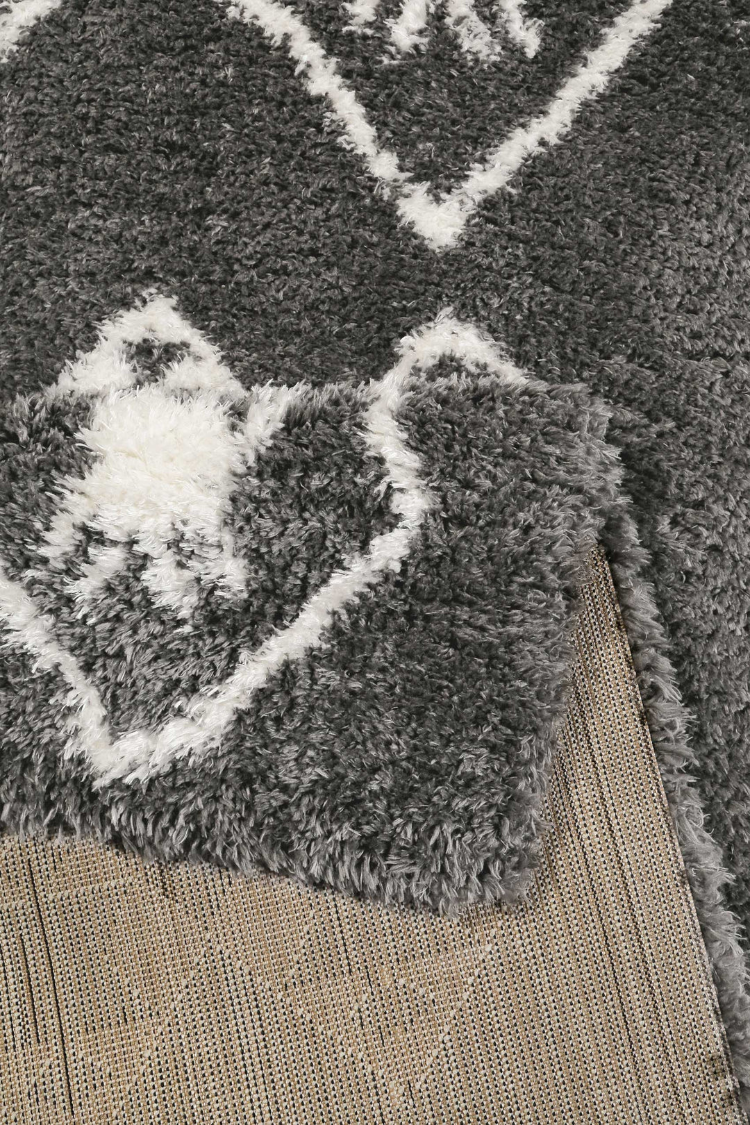 Ayachi Teppich anthrazit Hochflor rechteckig