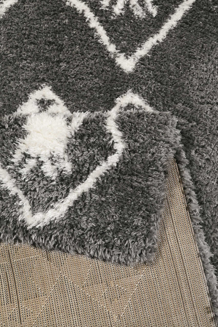 Ayachi Teppich anthrazit Hochflor rechteckig