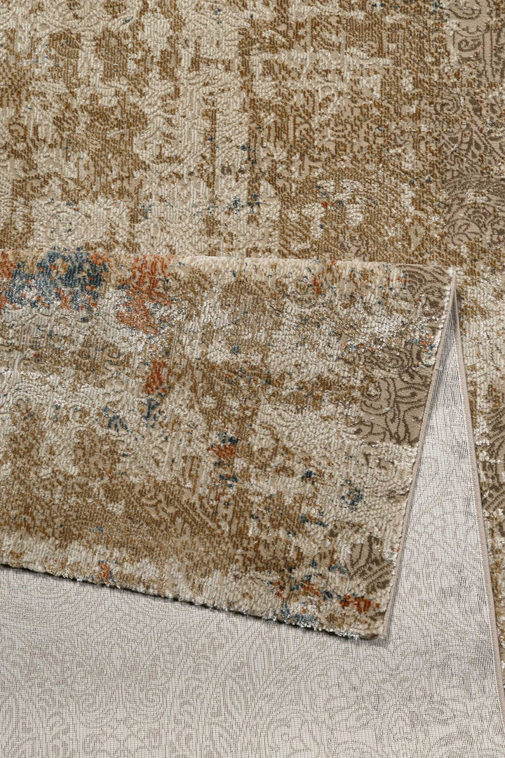 Baroque Vintage Teppich sand Kurzflor rechteckig