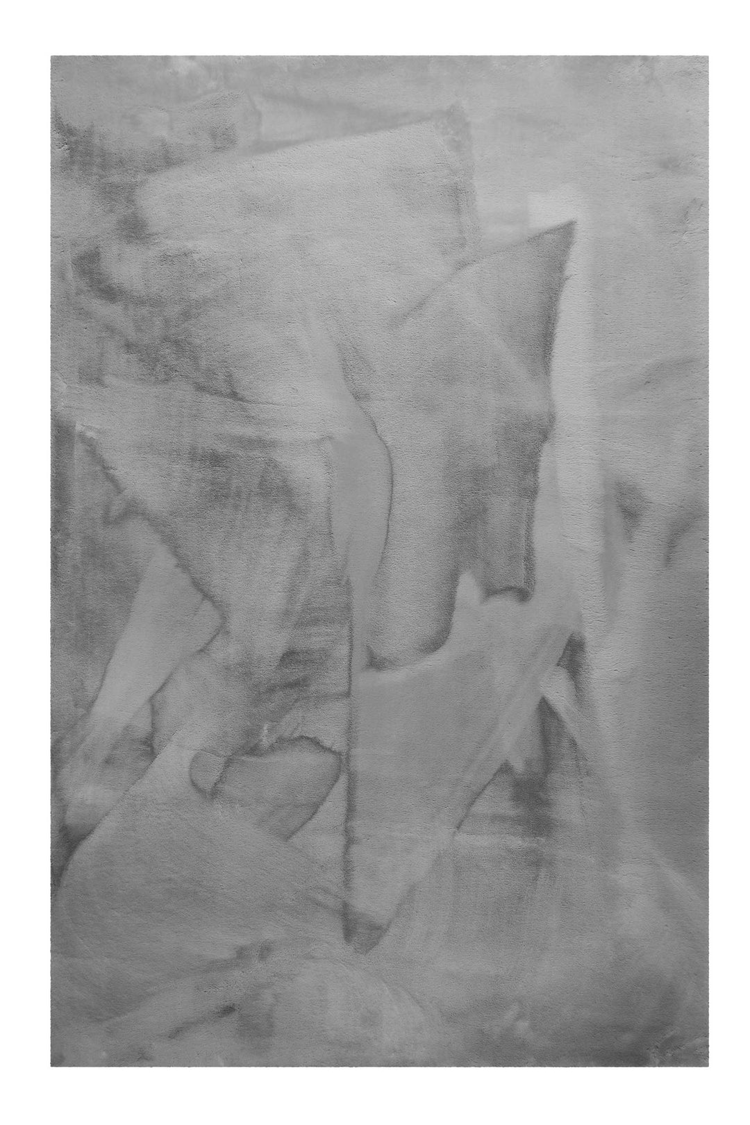 Anna Teppich grau Hochflor rechteckig