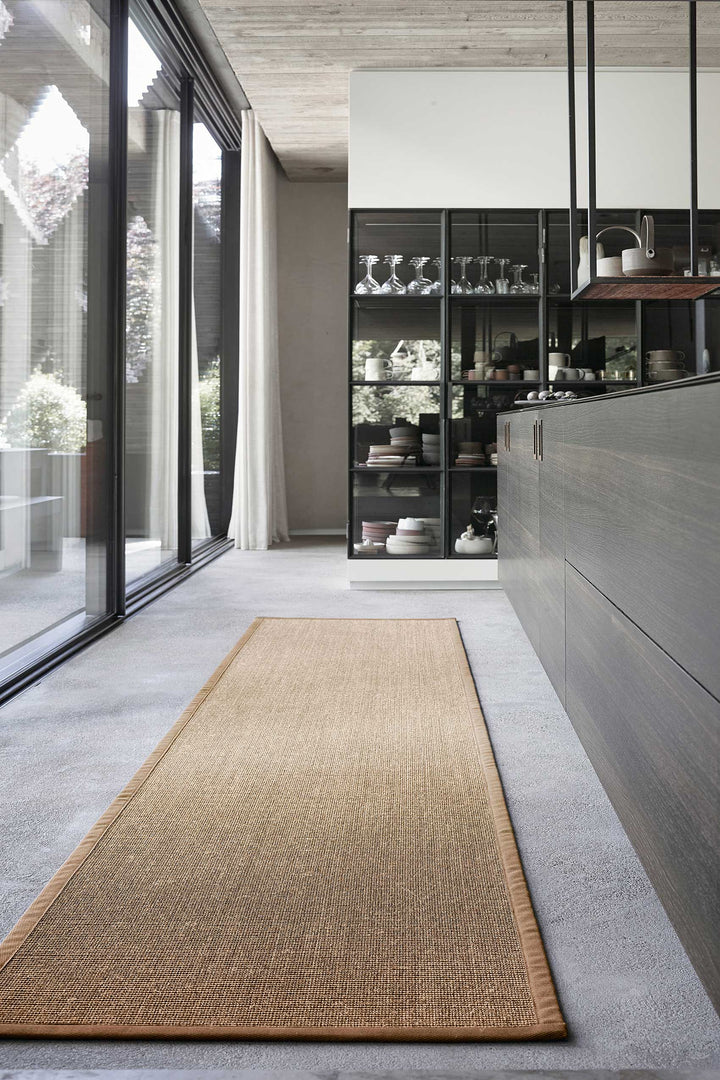 Ansgar Teppich beige Kurzflor rechteckig