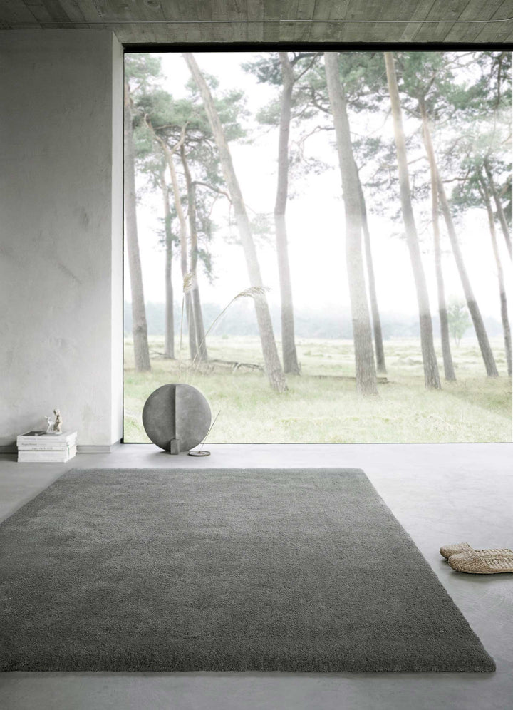 Teppich Grau Hochflor "Emilia" WECONhome Basics