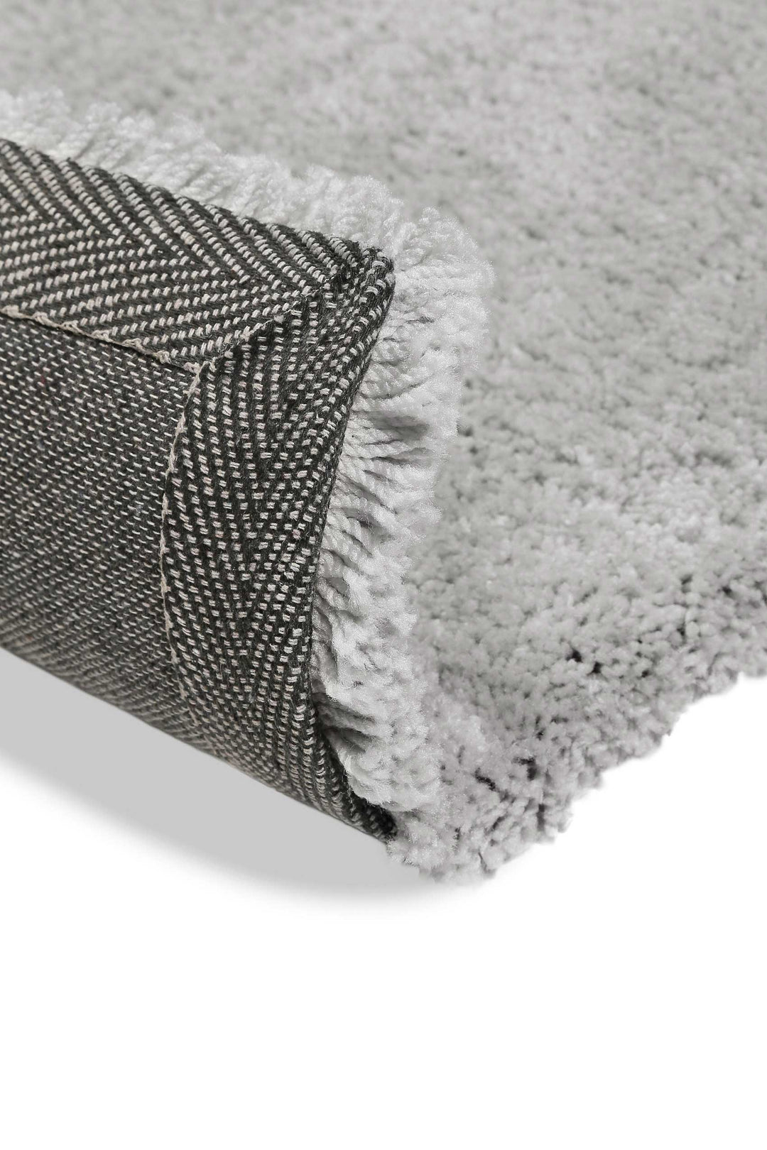 Emilia Teppich hellgrau Hochflor rechteckig