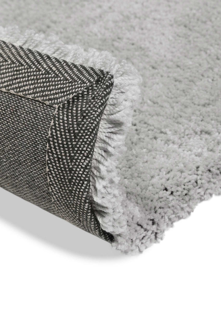 Emilia Teppich hellgrau Hochflor rechteckig