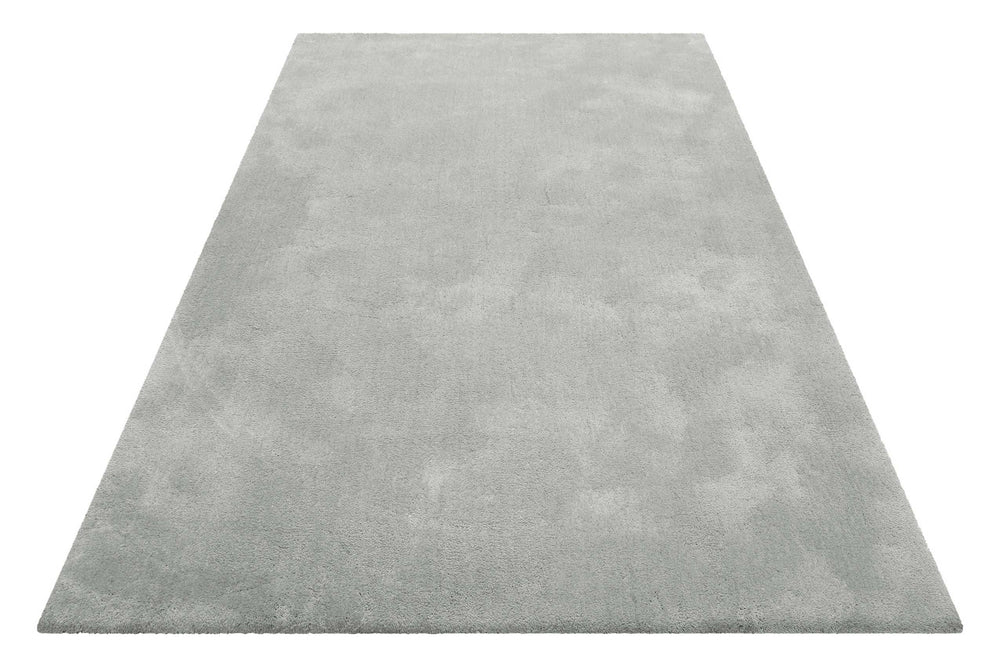 Emilia Teppich hellgrau Hochflor rechteckig