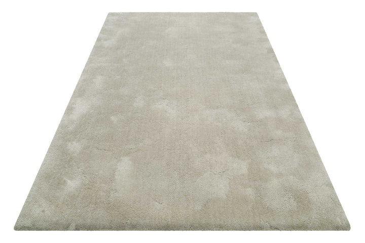 Emilia Teppich creme beige Hochflor rechteckig